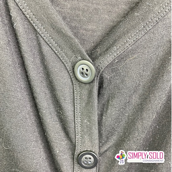 Ivvic Women's Spaghetti Strap Sleeveless Shirt Black V-Neck Boho Button XXL - Picture 4 of 8